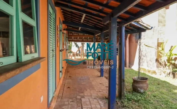 Imagem ( Oportunidade ) Área Pé na Areia com uma Casa estilo pousada em Ubatuba SP