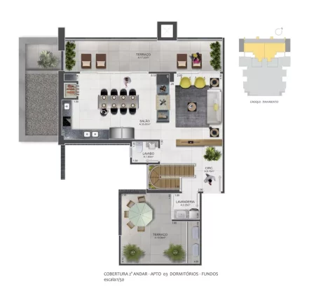 Imagem Apartamento à venda, com 3 quartos, 83,67m²