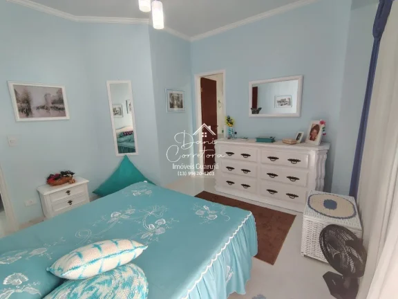 Imagem Apartamento com vista para o mar e lazer na Enseada, Guarujá-SP: 3 quartos, 1 suíte, 2 salas, 2 banheiros, 1 vaga, 106m². Venha conferir!