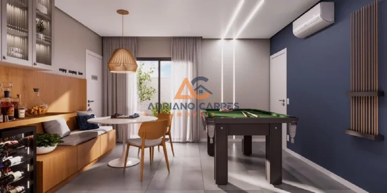Imagem Apartamento com 3 dormitórios na praia de Gravatá em Navegantes com churrasqueira, vista panorâmica com área de lazer a apenas 450 metros da Pedra da Miraguaia!