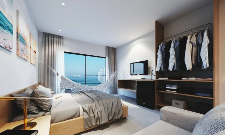 Imagem Apartamento (RESORT). Mobiliado, climatizado com 1 dormitório à venda por R$ 471.500 - Barra Grande - Cajueiro da Praia/PI