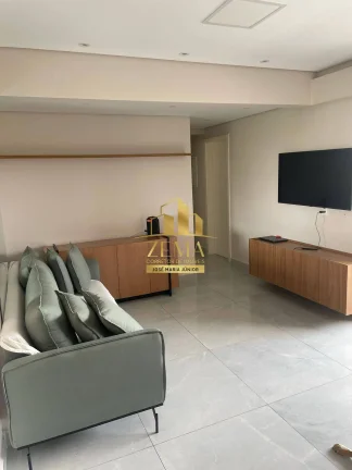 Imagem Apartamento 90m2, 03 dorms, Mobiliado, Ar Cond., 02 vagas, Cond. Completo