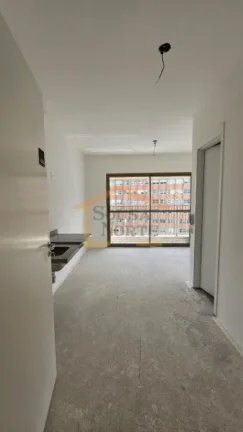 Imagem Apartamento novo de 27 m², entregue no contrapiso, com 1 dormitório, banheiro, cozinha integrada e...