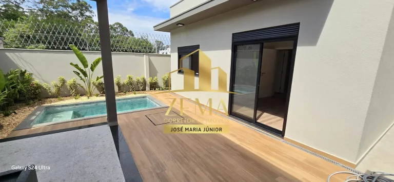 Imagem Casa térrea condomínio, 03 sts, Gourmet, Piscina, 300m2, 156m2
