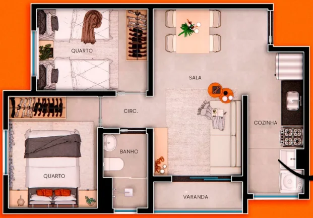 Imagem APARTAMENTO RESIDENCIAL em Rio de Janeiro - RJ, Rocha