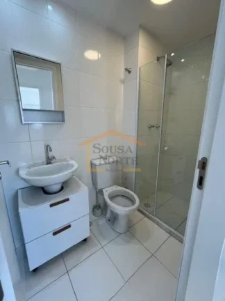 Imagem Apartamento de 42m² com 2 dormitórios, sala com piso vinílico, cozinha com móveis planejados, ba...