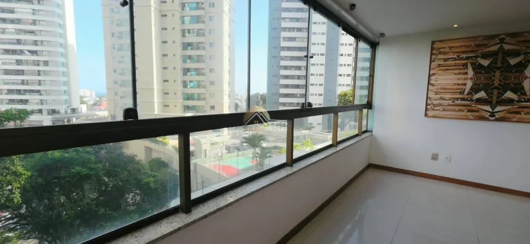 Imagem Apartamento 2/4 (2 suítes), 92 m², nascente, 3 banheiros + lavabo, varanda com fechamento em Reiki,