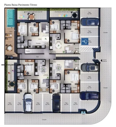 Imagem Apartamento com 3 Quartos no Bancários em João Pessoa/PB.