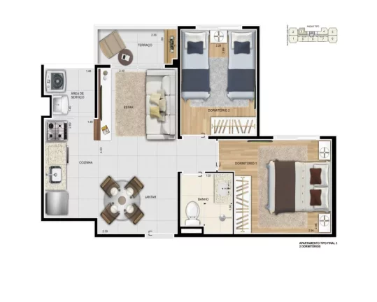 Imagem Apartamento à Venda Real Belém | com 2 dormitóríos | próximo do Metrô Belém
