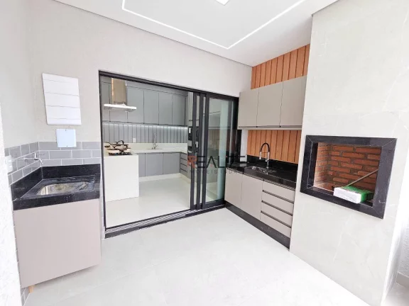 Imagem Casa moderna e planejada em todos os ambiente, 3 suítes à venda por R$ 1.300.000 - Condomínio Fechado - Indaiatuba/SP