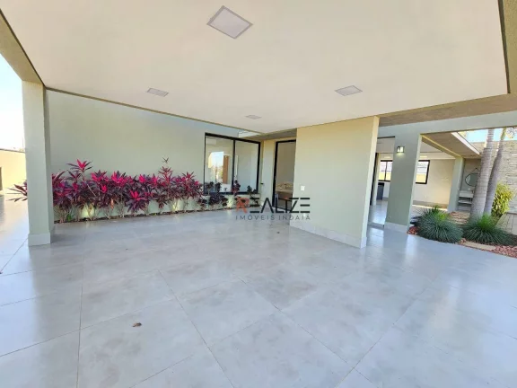 Imagem Casa moderna com quintal 3 suítes à venda, 261 m² por R$ 2.550.000 - Condomínio Terras de Itaici - Indaiatuba/SP