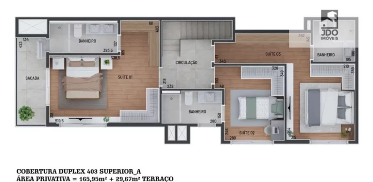 Imagem Cobertura Duplex a Venda no bairro Alto da Rua Xv - Curitiba, PR
