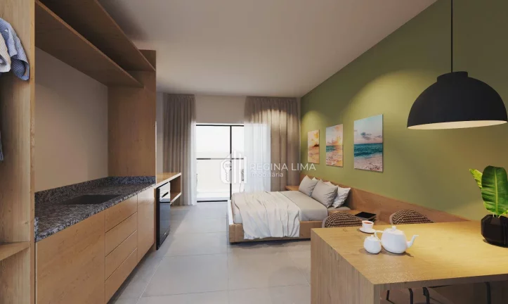 Imagem Apartamento (RESORT). Mobiliado, climatizado com 1 dormitório à venda por R$ 471.500 - Barra Grande - Cajueiro da Praia/PI