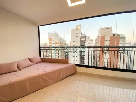 Imagem Apartamento com 98m² em Moema Pássaros Edifício lindo e moderno, andar alto com varanda envidraç...