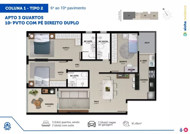 Imagem APARTAMENTO RESIDENCIAL em VILA VELHA - ES, PRAIA DE ITAPARICA