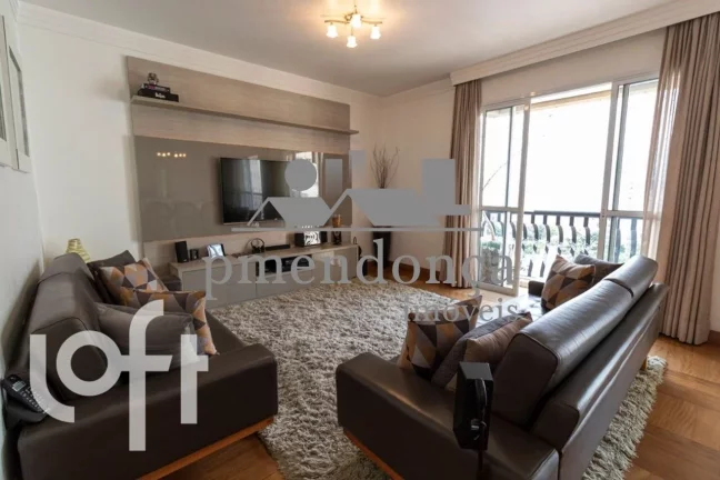 Imagem Apartamento em Perdizes andar alto com 4 quartos ( 3 sui­tes ) e 3 vagas, 158m²