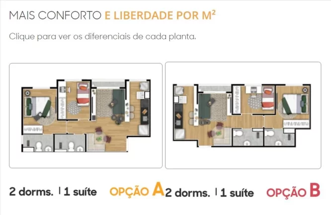 Imagem Apartamento com 2 dormitórios à venda, 46 m² por R$ 347.000,00 - Centro - Suzano/SP