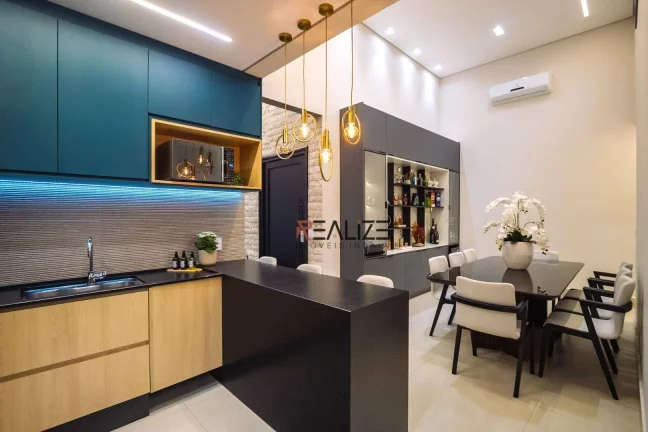 Imagem Casa mobiliada com 3 dormitórios à venda, 140 m² por R$ 1.290.000 - Condomínio Park Gran Reserve - Indaiatuba/SP