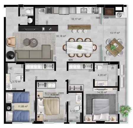 Imagem Lumina - Apartamento à venda no bairro Bombas - Bombinhas/SC