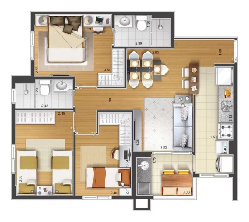 Imagem Apartamento para Venda em São Caetano do Sul / SP no bairro Santa Paula