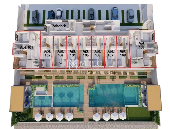 Imagem Oportunidade em TAMANDARÉ: 24,32m², 01qt, 01vaga, Studio...