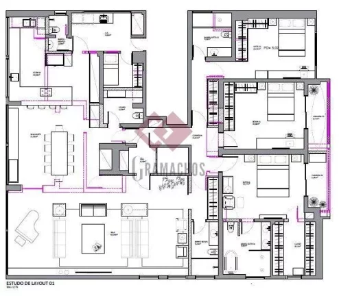 Imagem Apartamento com 3 Quartos à Venda, 290m2 - Higienópolis - São Paulo/SP