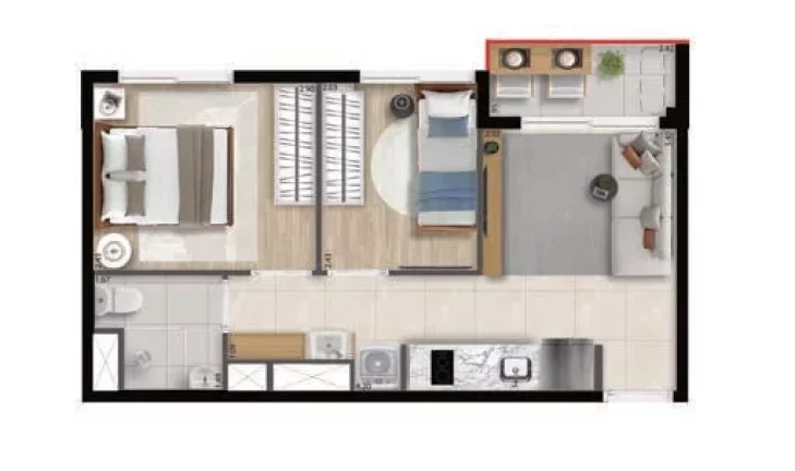Imagem Apartamento com 2 Quartos à Venda, 32 m² em Perdizes - São Paulo