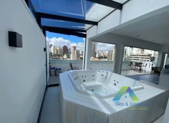 Imagem VILA MARIANA Cobertura 212M², designer moderno 3 dormitórios, espaço gourmet com Jacuzzi, 4 vagas, a 800M², da estação do metro Ana Rosa !!!