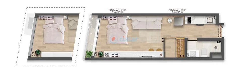 Imagem Cobertura Horizontal à venda 1 Quarto 62.62M Copacabana Rio de Janeiro - RJ | Be in Rio Tonelero Imagem Cobertura Horizontal à venda 1 Quarto 62.62M Copacabana Rio de Janeiro - RJ | Be in Rio Tonelero