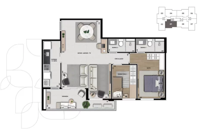 Imagem LIVEN: Apartamento Com 3 Quartos - Vanguard Em Cuiabá
