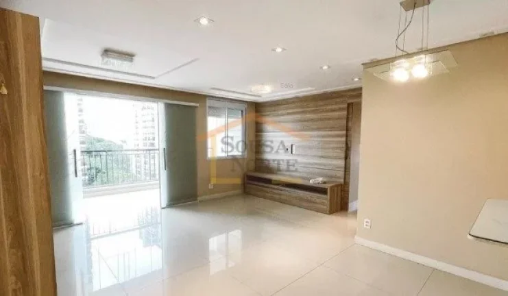 Imagem Apartamento com 83 m², distribuído em 2 dormitórios, sendo 1 suíte, sala com varanda, cozinha am...