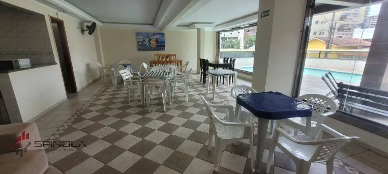 Imagem Apartamento com 1 dormitório à venda, 45 m² por R$ 295.000,00 - Tupi - Praia Grande/SP