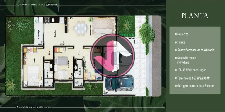 Imagem PRÉ LANÇAMENTO Condomínio Império da Mata, Jardim Imperial, Cuiabá MT Em frente ao Reserva Rio ...