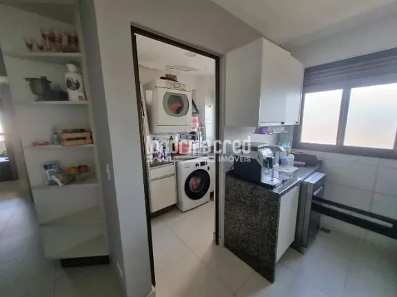 Imagem Apartamento no 17º andar no Terrasse Jardin, sol da manhã, completo em armários, com sacada envidraçada, 2 vagas paralelas e ar-condicionado.