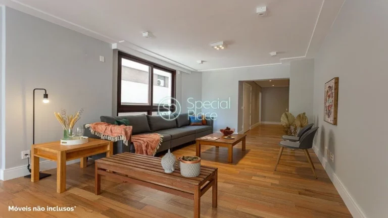 Imagem Excelente apartamento com 198m² no Jardim América Living super espaçoso com varanda e amplos jane...