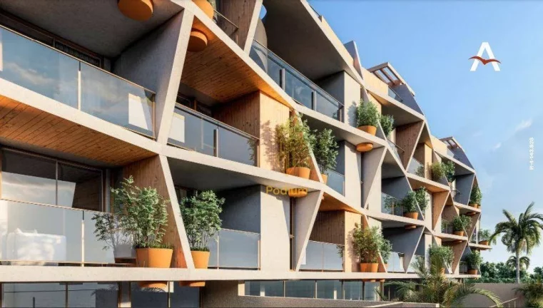 Imagem Apartamento frente mar, pé na areia com varanda/sacada gourmet e vista para o mar da praia do Bessa - AP0735
