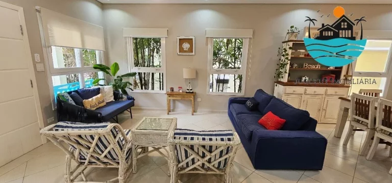 Imagem Aluguel Juquehy de Temporada - Condomínio fechado com 4 suítes, 3 vagas, piscina privativa a 150m da praia - máx. 10 pessoas | Juquehy Imobiliária