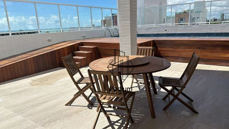 Imagem Apartamento á 150m da praia com varanda/sacada no bairro de Intermares - AP2790