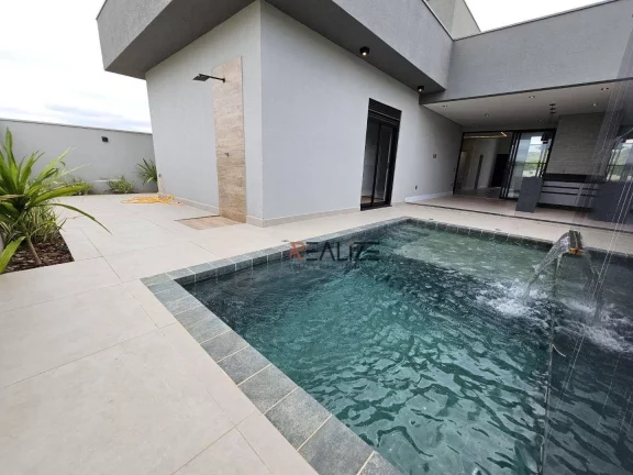 Imagem Casa alto padrão com 3 suítes e escritório à venda, 225 m² por R$ 2.300.000 - Condomínio Villa Sapezal - Indaiatuba/SP