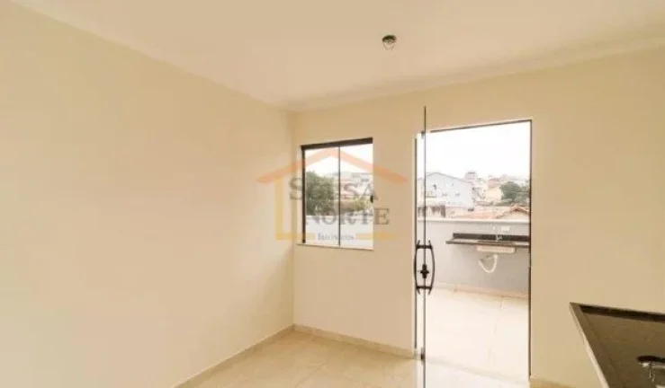 Imagem Apartamento novo 38m², dispõe de 2 dormitórios, 1 banheiro, sala para dois ambientes, cozinha, te...