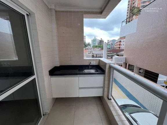 Imagem Apartamento com 2 dormitórios à venda, 63 m² por R$ 475.000 - Vila Guilhermina - Praia Grande/SP