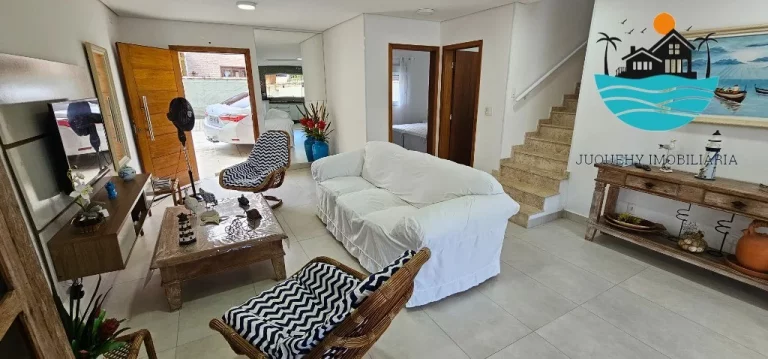 Imagem Casas para Alugar Temporada Juquehy - 500m da praia, 5 suítes, (1 térrea), piscina e churrasqueira privativa, máx. 10 pessoas | Juquehy Imobiliária
