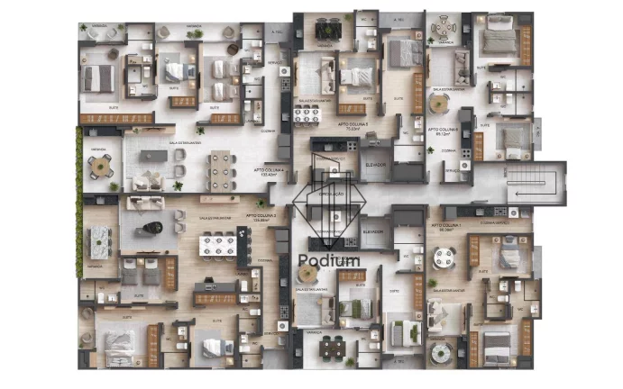 Imagem Apartamentos com varanda / sacada aproximadamente á 300m da praia de Intermares - AP2584