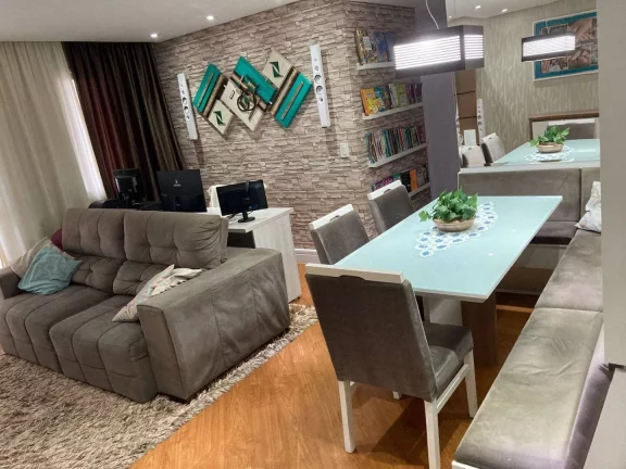 Imagem Apartamento com 3 dormitórios à venda, 69 m² por R$ 560.000 - Vila Humaitá - Santo André/SP