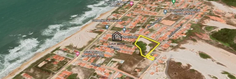 Imagem Amplo Terreno na Praia de Búzios com vista para o mar
