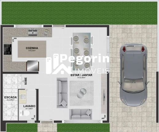Imagem Sobrado à venda em Curitiba, Portão, com 3 quartos, 120,40m²