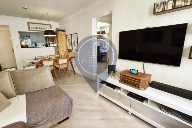 Imagem Apartamento à venda em Moema, São Paulo-SP: 2 quartos, 2 salas, 2 banheiros, 1 vaga de garagem!