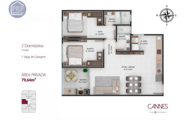 Imagem Apartamento 2 dormitórios!