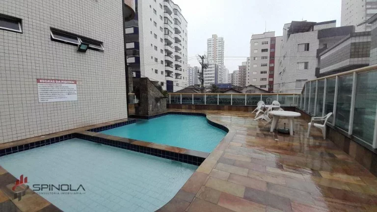 Imagem Apartamento com 1 dormitório à venda, 55 m² por R$ 320.000,00 - Aviação - Praia Grande/SP