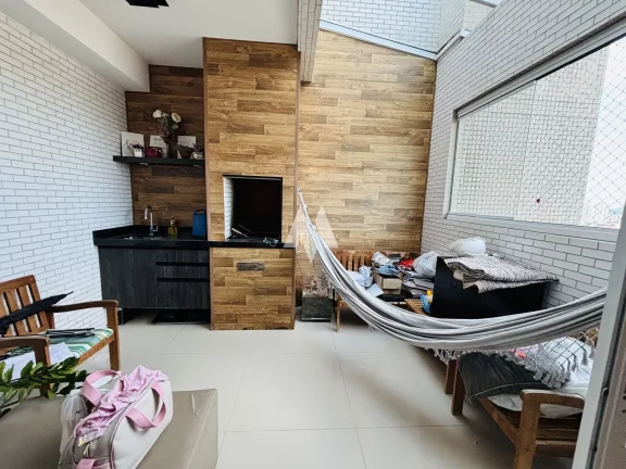 Imagem Apartamento Cobertura Duplex com 3 dormitórios e 2 vagas demarcadas - Marapé / Santos